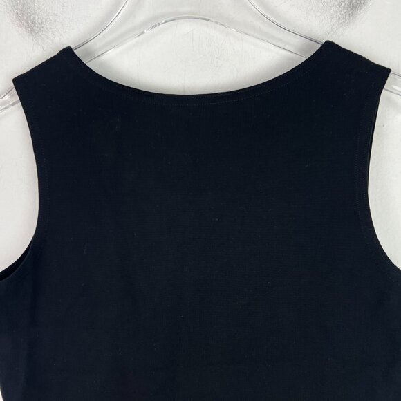 NWT Jones & Co New York Sleeveless Faux Crossover Hem Top Black Size Small S NEW - Picture 9 of 10